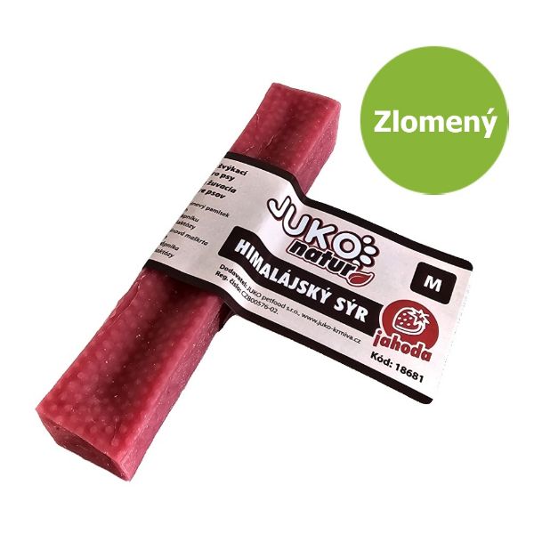 dentální pamlsek pro psy Himalájský sýr Jahoda velikost M