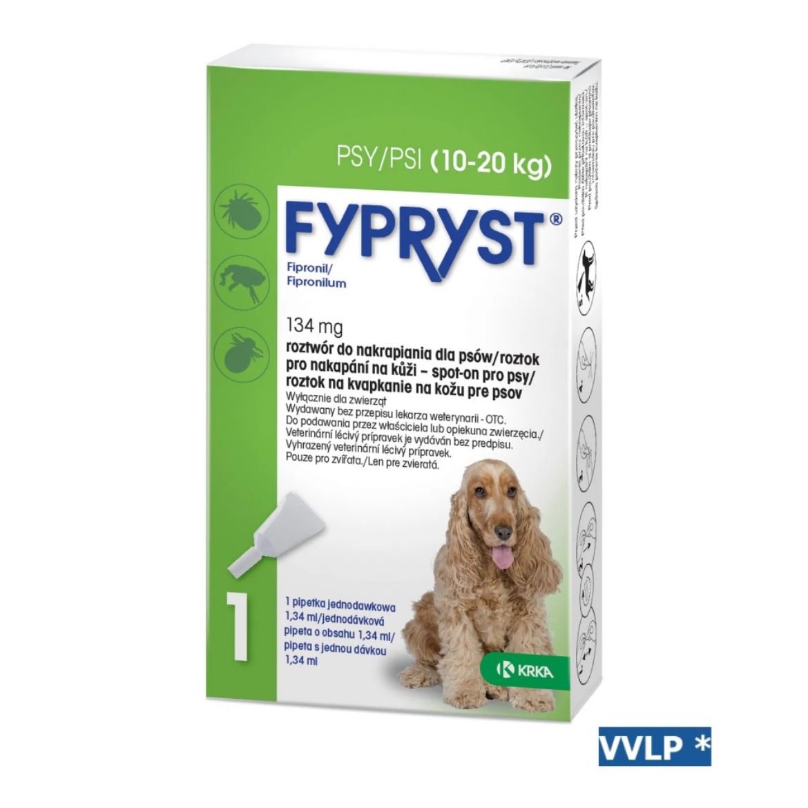 Obrázek z Fypryst spot-on pro psy M 1 x 1,34 ml 