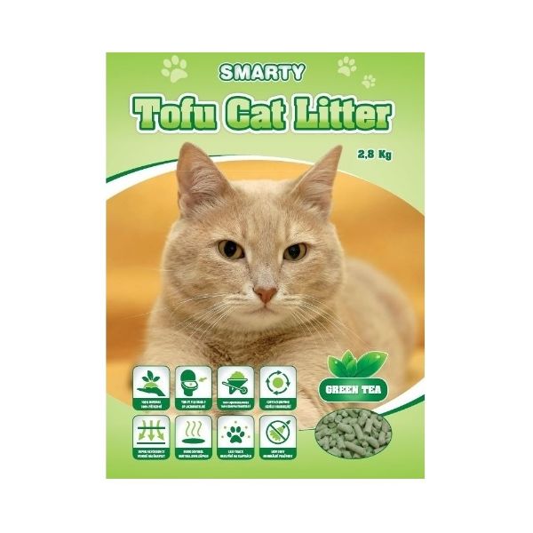 Obrázek Smarty Tofu Cat Litter Green Tea podestýlka 6 l