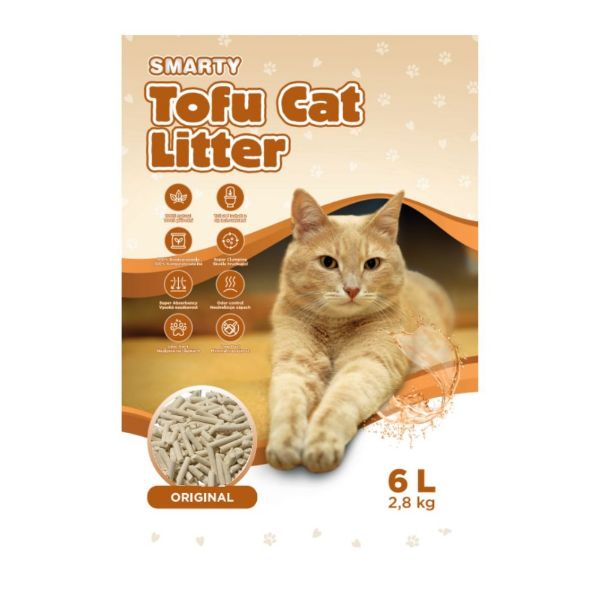 Obrázek Smarty Tofu Cat Litter Original podestýlka bez vůně 6 l