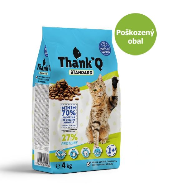 Obrázek Thank’Q Standard Cat Adult Ryba 4 kg - Poškozený obal - SLEVA 15 %