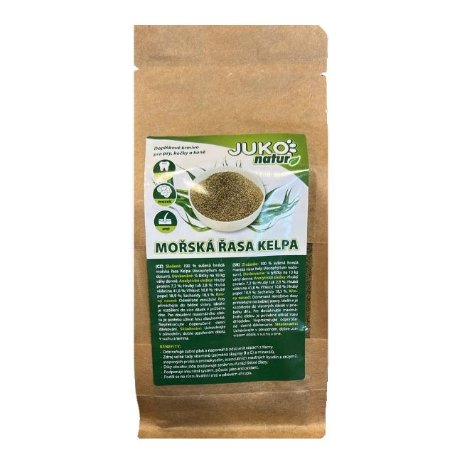 mořská hnědá řasa kelpa sušená
