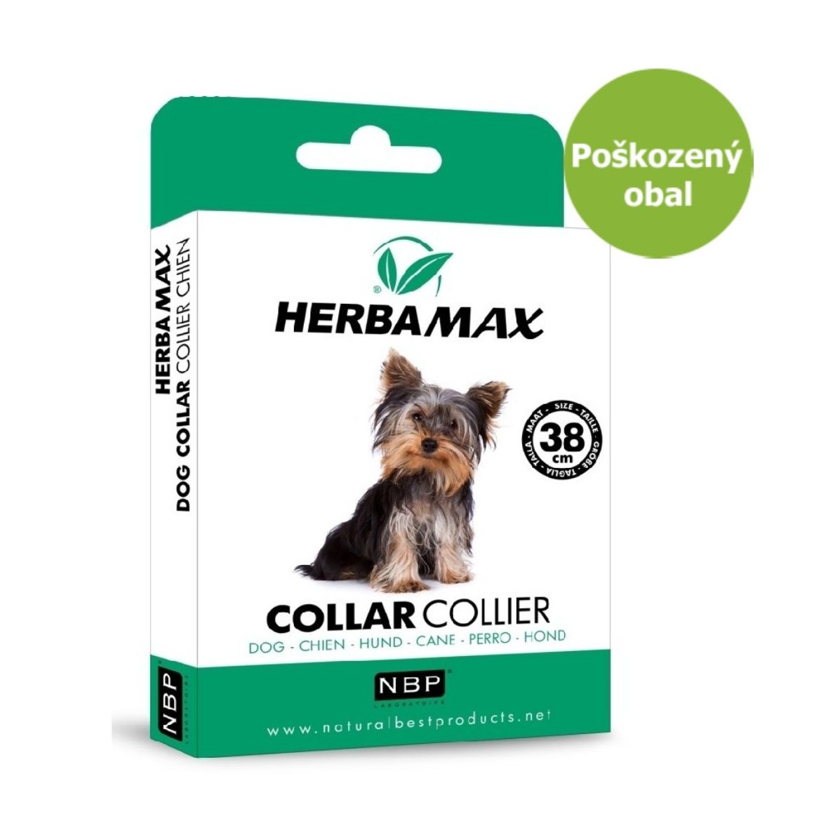 Obrázek z Herba Max Collar Dog repelentní obojek, pes 38 cm - Poškozený obal - SLEVA 30 % 