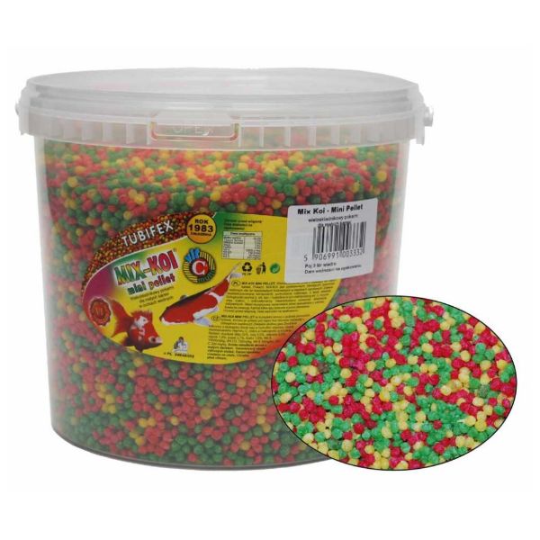 Obrázek KOI MIX mini pellet kuličky, dóza 3 l