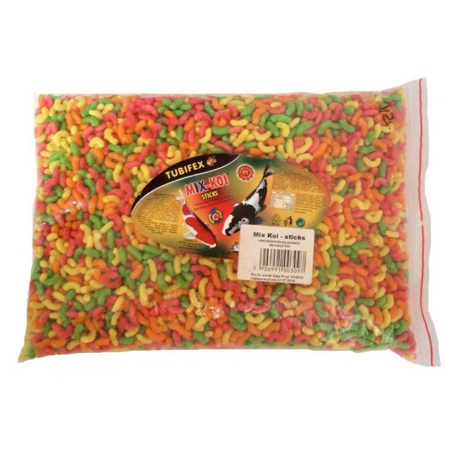 Koi mix sticks kompletní krmivo pro koi kapry – plovoucí tyčinky, sáček 5 litrů