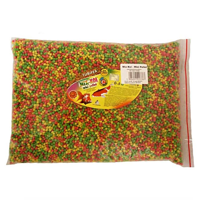 Koi mi mini pellet kmpletní krmivo pro koi kapry – plovoucí mini kuličky, sáček 5 litrů