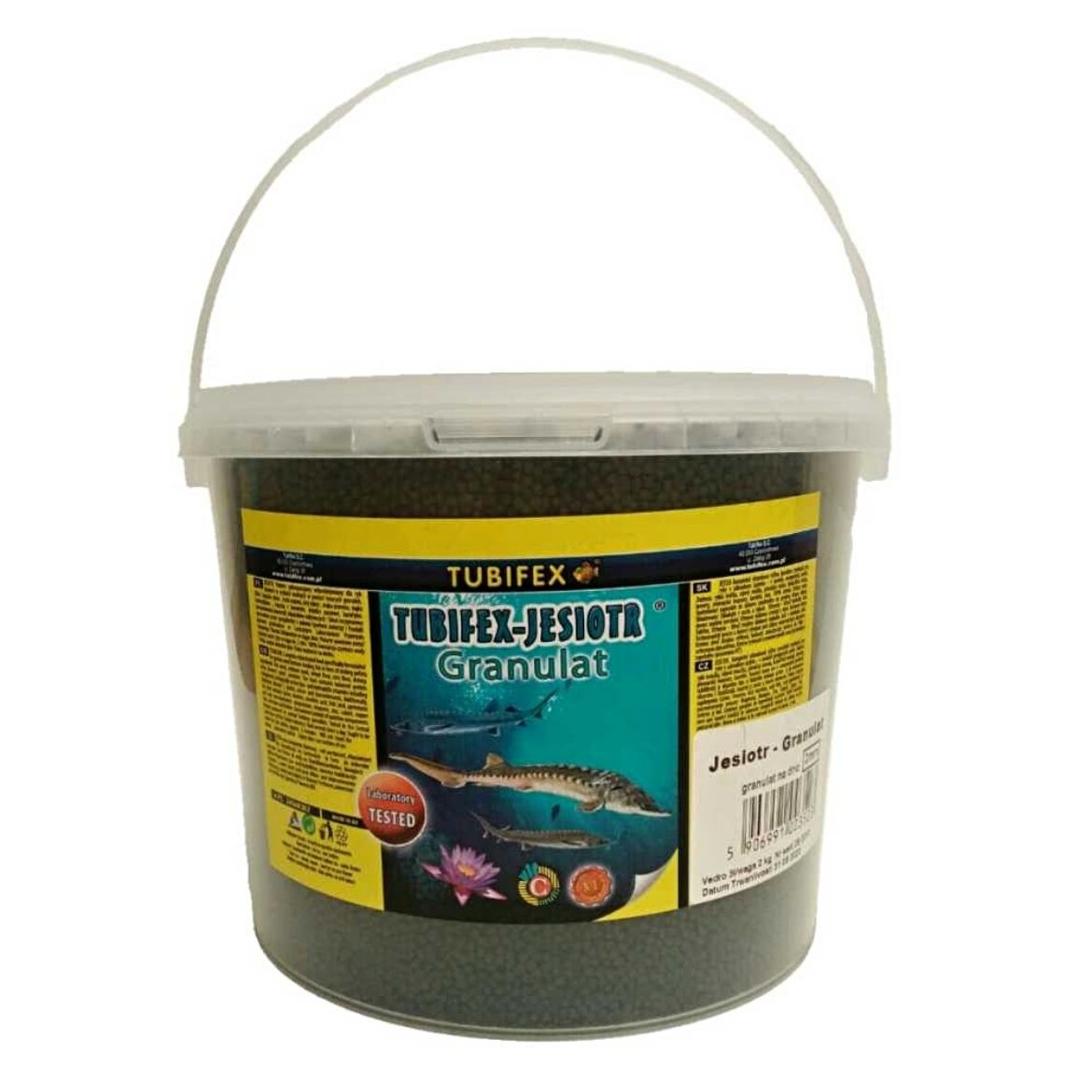 Obrázek z Tubifex krmivo pro jesetery 2 mm, sáček 2 kg 