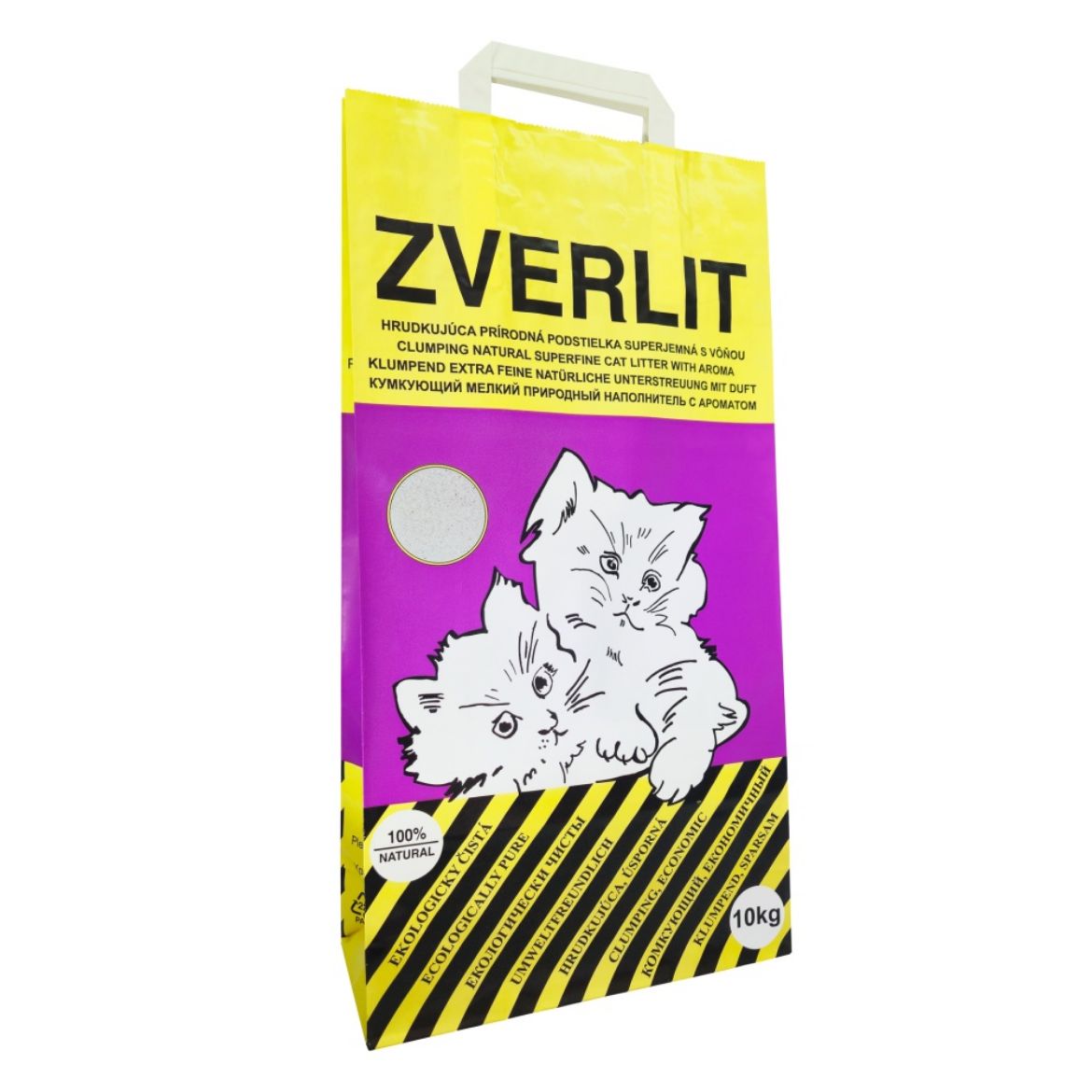 Obrázek z ZVERLIT fialový podestýlka super jemná s vůní 10 kg 