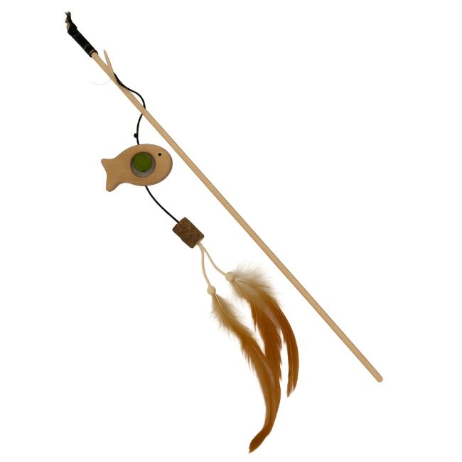 Vábnička dřevěná hvězda s catnipem