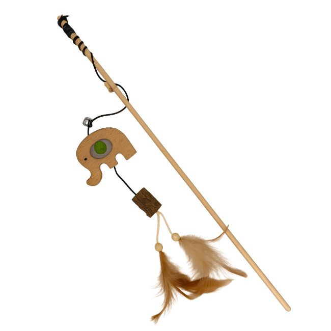 Vábnička dřevěný slon s catnipem