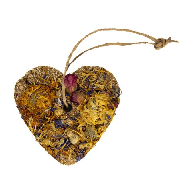 Bezobilné bylinkové srdce Goody Crunch - měsíček, chrpa, růže 80 g