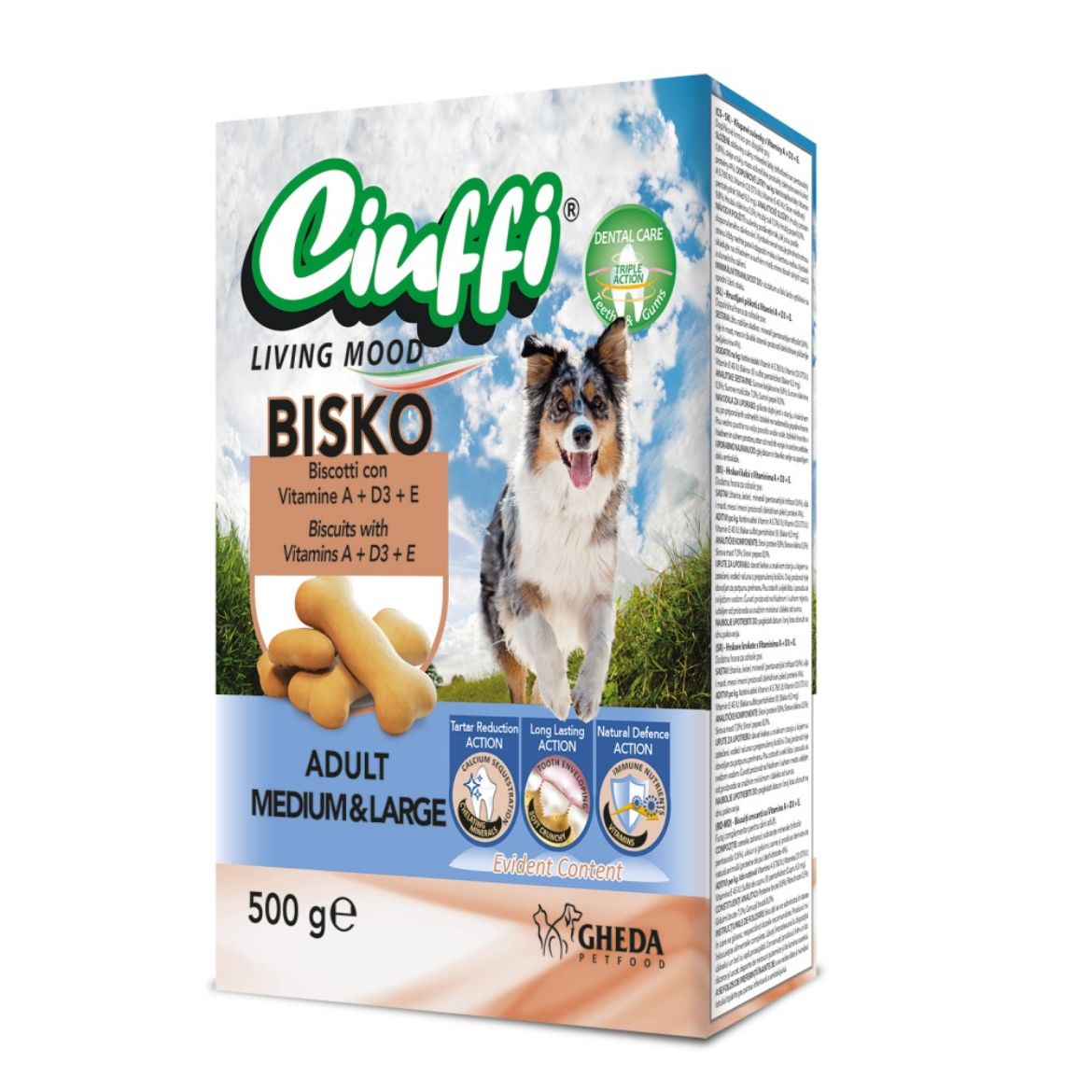 Obrázek z Ciuffi Snack Bisko Adult Medium & Large 500 g 