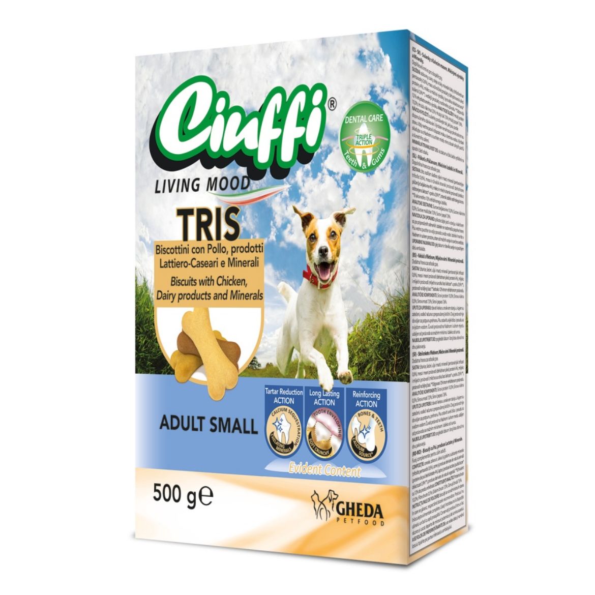 Obrázek z Ciuffi Snack Tris Adult Small Breeds 500 g 