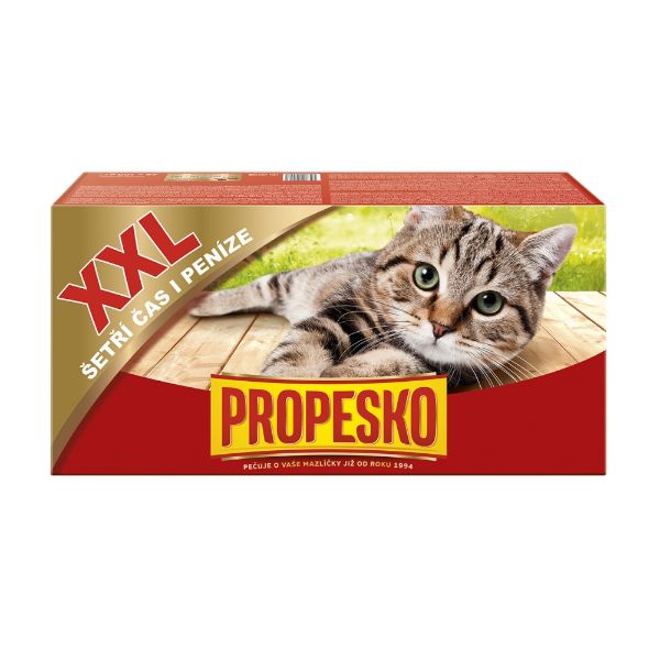 Obrázek Propesko Cat Mix masa a ryby, kapsa 100 g (48 pack)