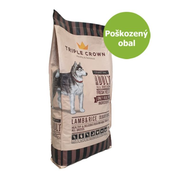 Obrázek Triple Crown Dog Gourmet Lamb 14 kg - Poškozený obal - SLEVA 15 %