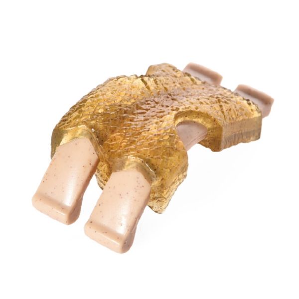 Hračka pro psy TPR ve tvaru masových žeber s chutí masa