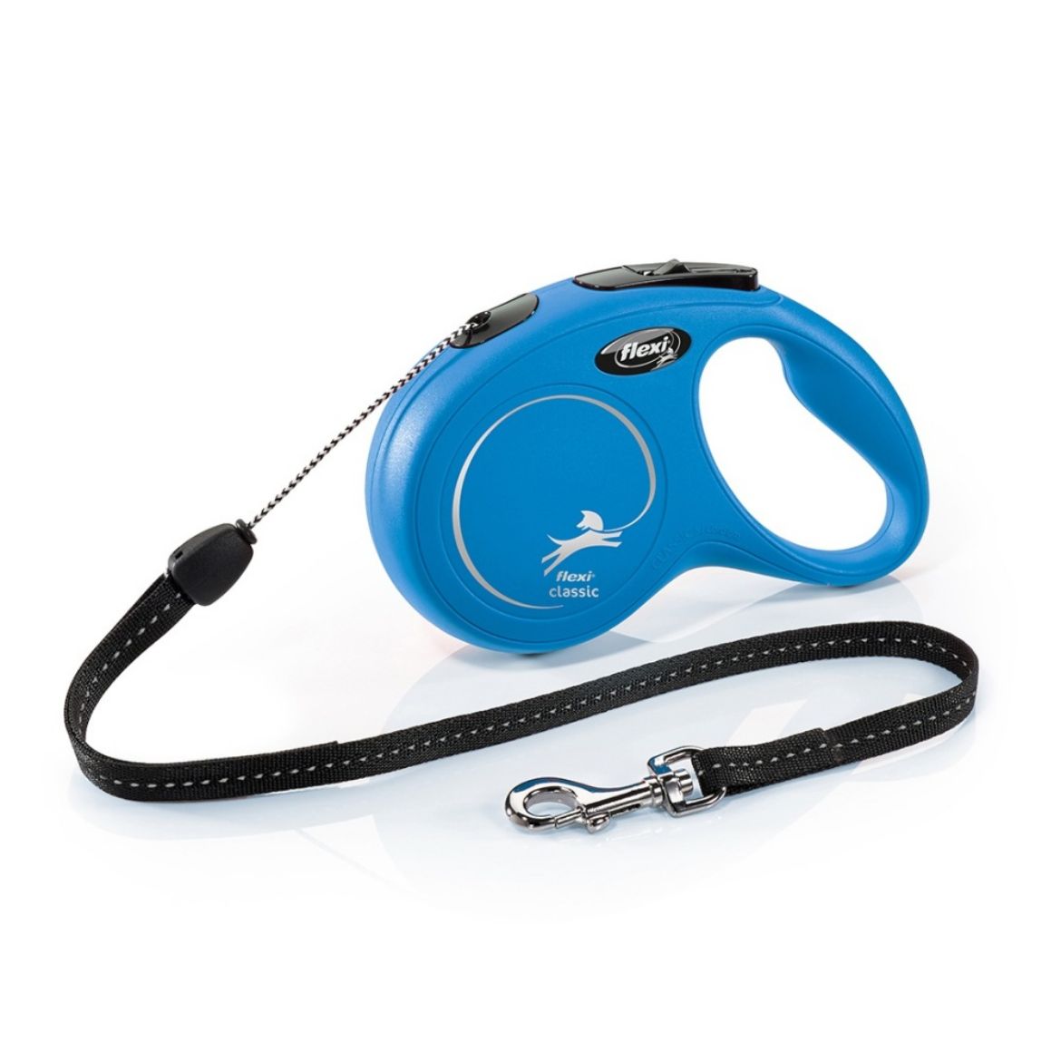 samonavíjecí vodítko lankové Flexi New Classic Cord délka 8 m na váhu 12 kg barva modrá