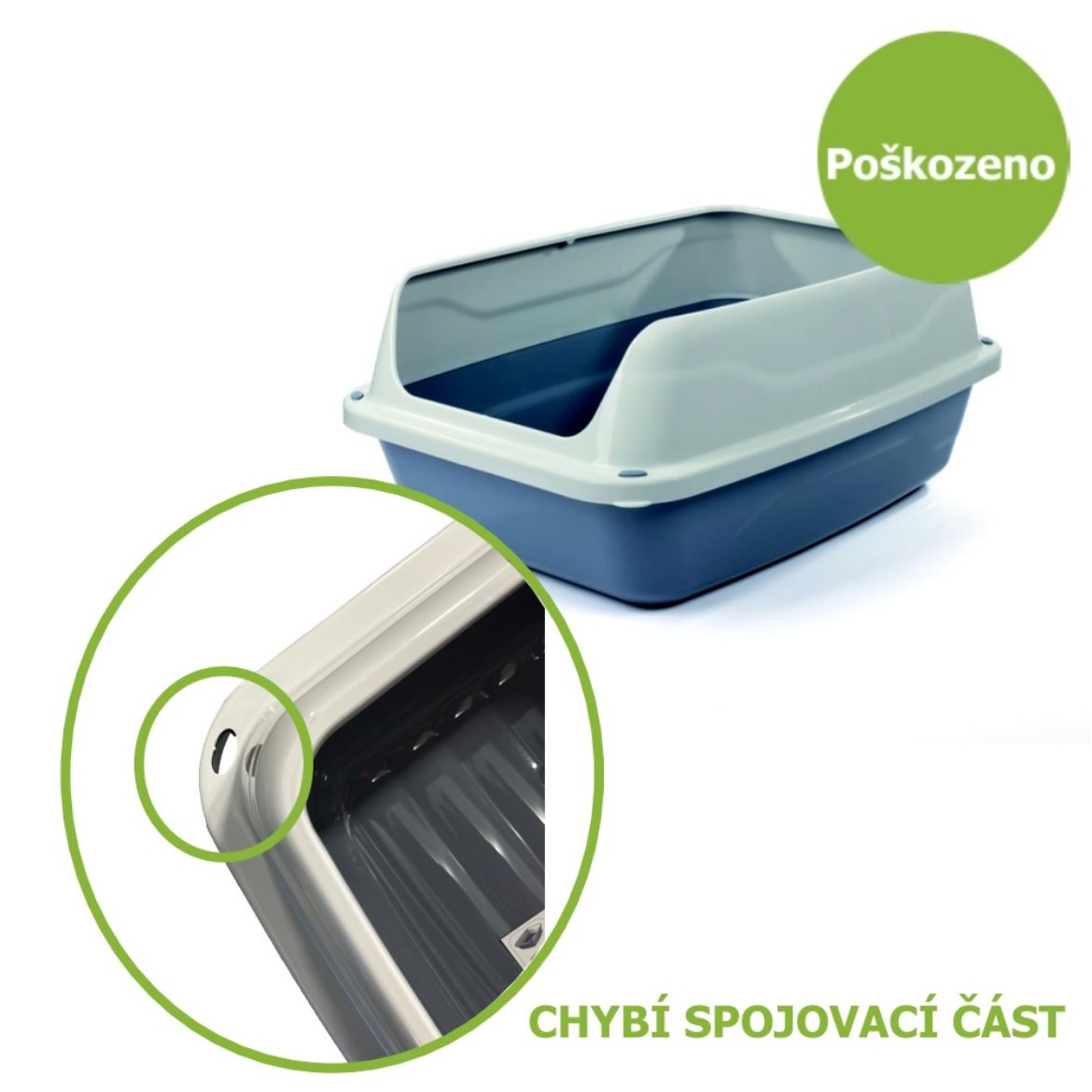 Obrázek z WC Sonic s okrajem MEDIUM - Poškozené - SLEVA 20 % 