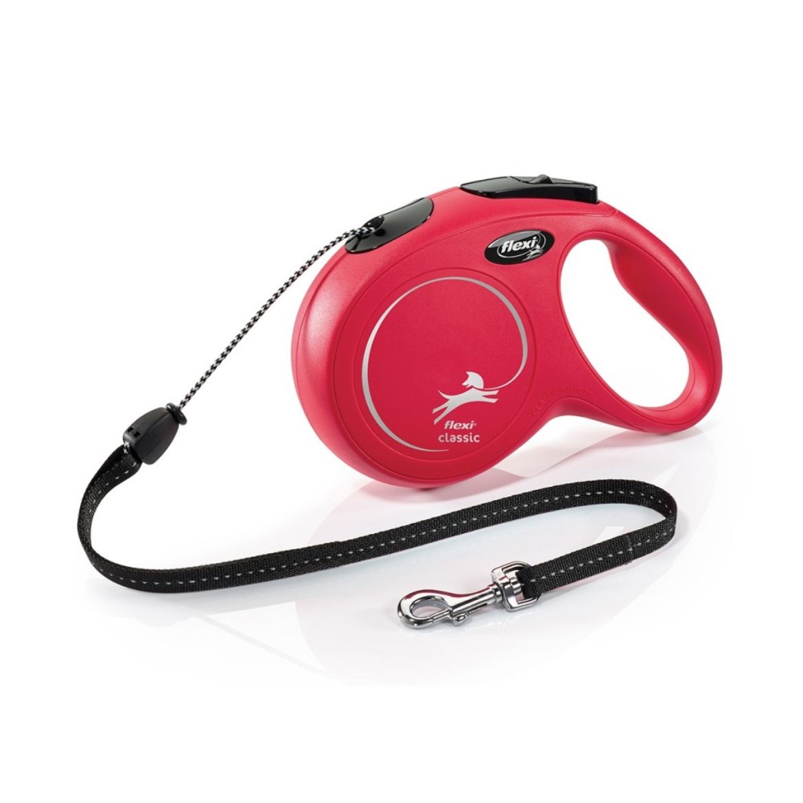 samonavíjecí vodítko lankové Flexi New Classic Cord délka 8 m na váhu 20 kg barva červená