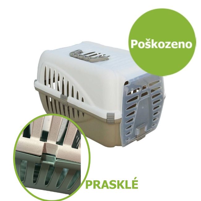 přepravka, přenoska Panzer, plastová dvířka, pro malé psy a kočky