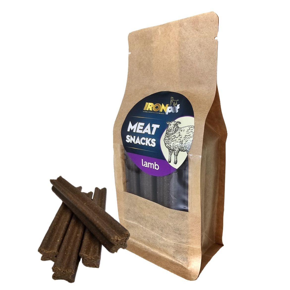 IRONpet dentální masové pamlsky Jehněčí 400 g