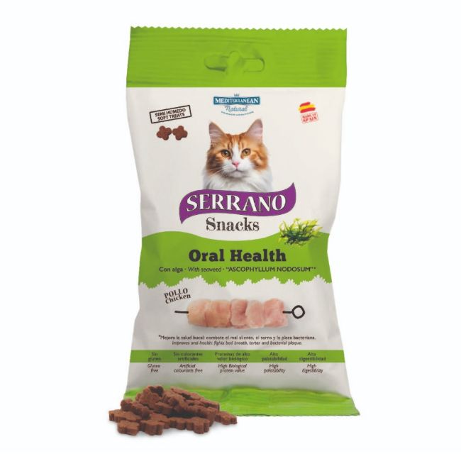 Serrano pamlsek pro kočku s čerstvým kuřecím masem oral care