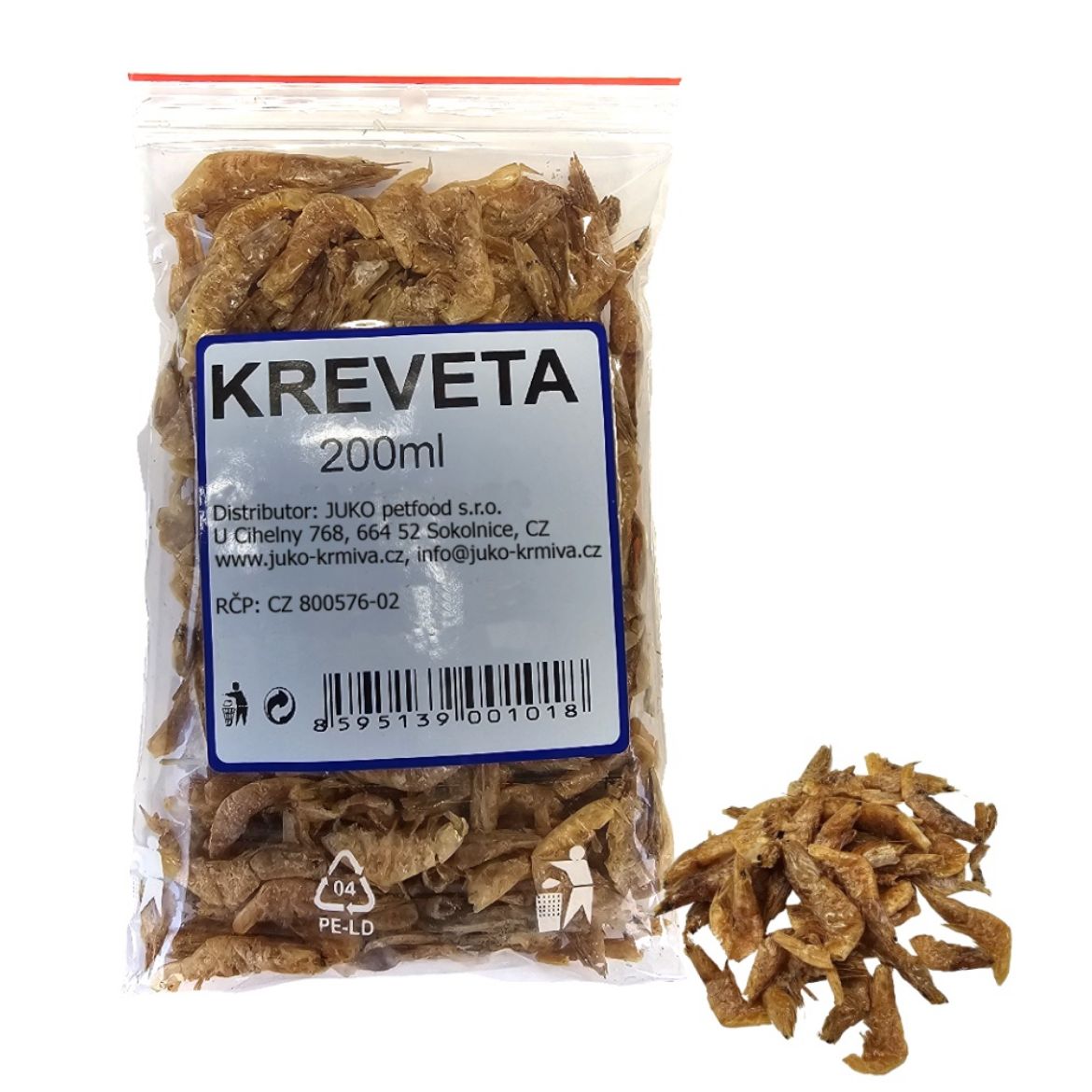 Krevety, sáček 200 ml 