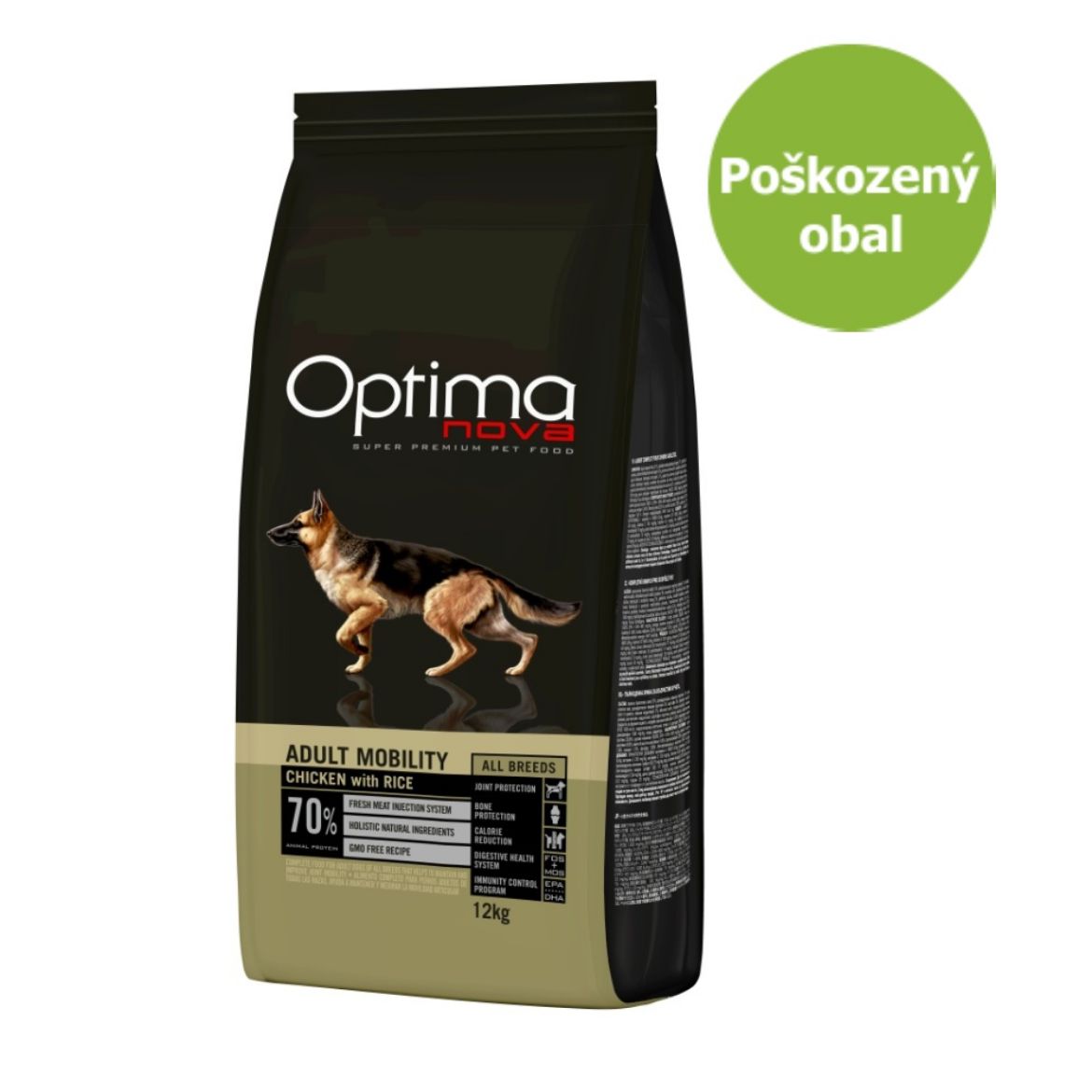 OPTIMAnova dog mobility, pohyblivost kloubů, superprémiové, kuřecí s rýží, chicken and rice, pes