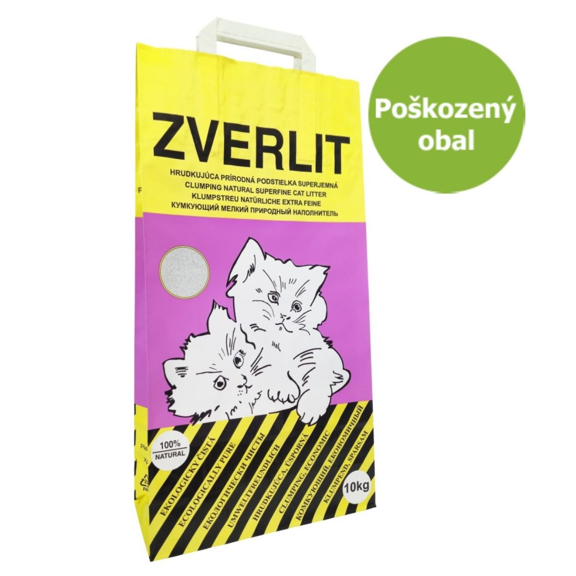 ZVERLIT růžový, super jemná podestýlka, bentonitové stelivo, přírodní, pohlcuje pachy, stelivo do toalet, hrudkující, ekologické, 