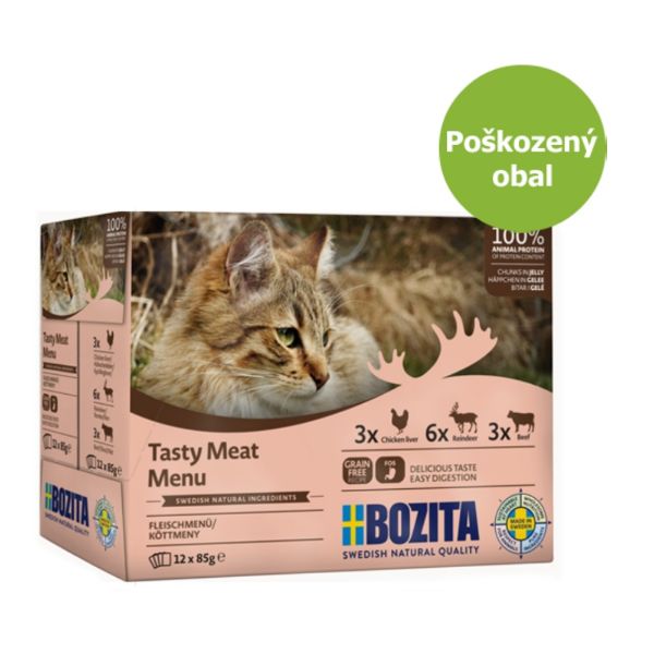 Bozita, chunks in jelly, kousky masa v želé, 