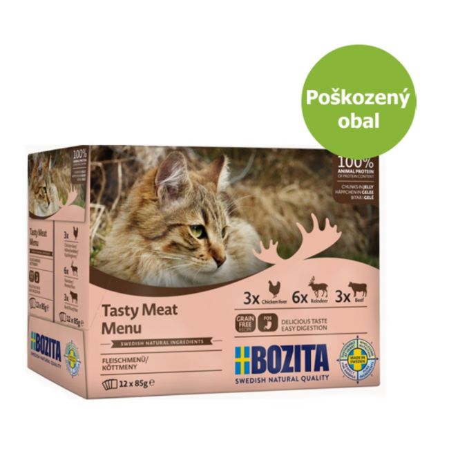 Bozita, chunks in jelly, kousky masa v želé, 