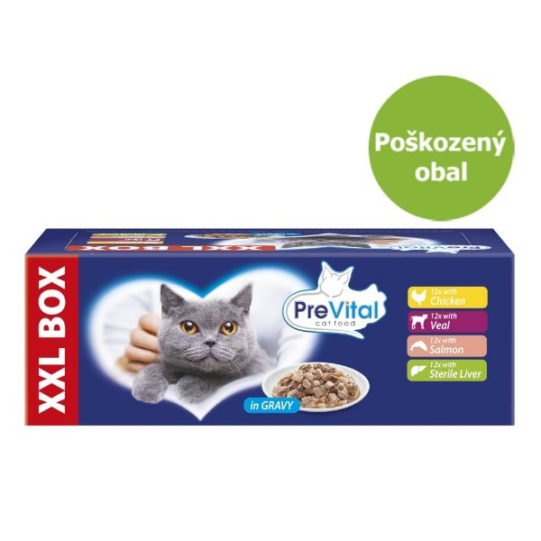 PreVital kočka Gigabox kapsa 100 g (48 pack)