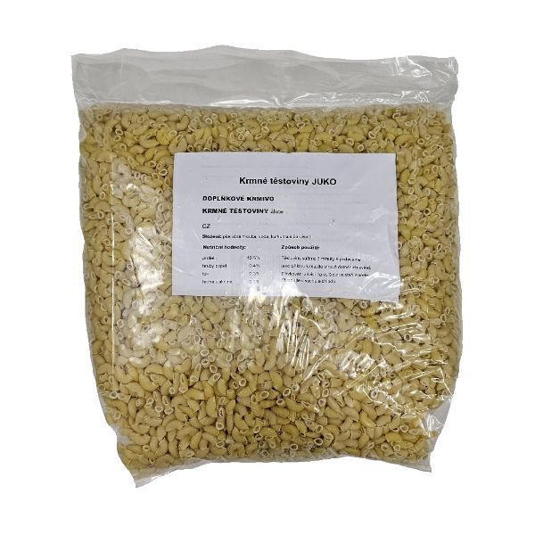 Těstoviny koleno světlé, těstoviny na vaření, doplňkové krmivo, příloha, 5 kg