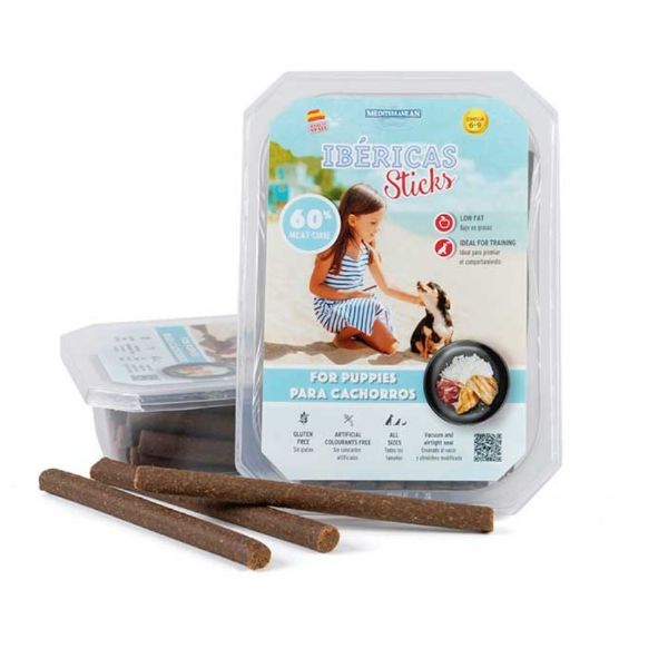 Ibéricas, snack, sticks, bezlepkové, omega 9, tyčinky, štěňata, pamlsky