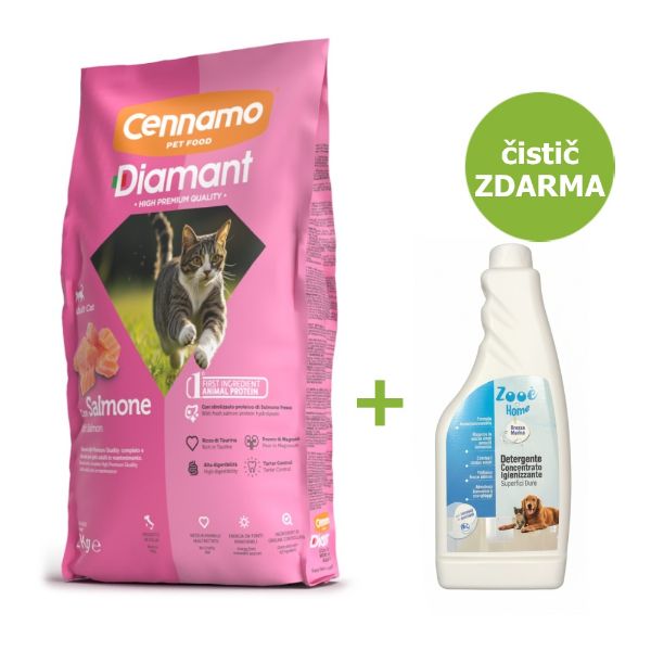 Diamant cat adult salmone, kompletní krmivo pro dospělé kočky s lososem