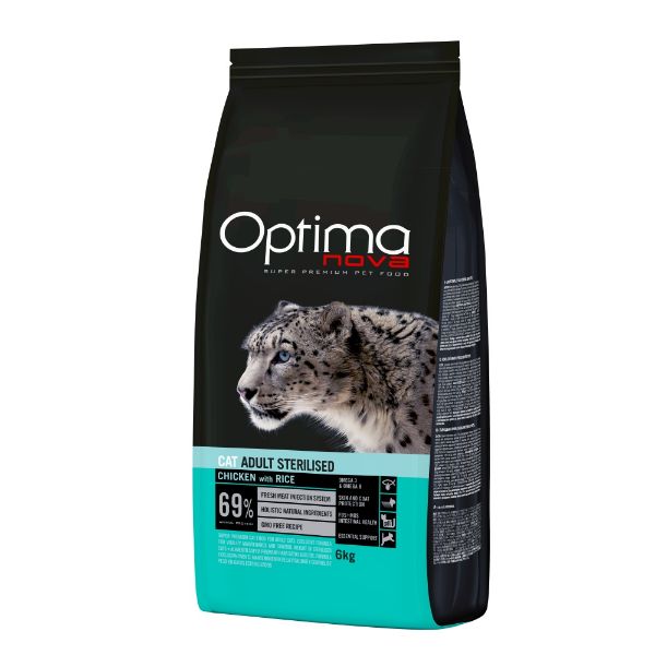 OPTIMAnova cat sterilized, 20kg, kočka, kastrovaná, s nadváhou, superprémiové, kuřecí s rýží