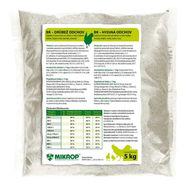 Drůbež odchov Mikrop 5 kg