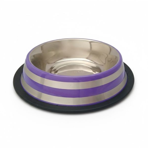Miska nerez stabilní fialová 0,8 l