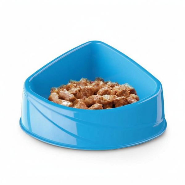 miska, roh, malá, plast, krmivo, voda