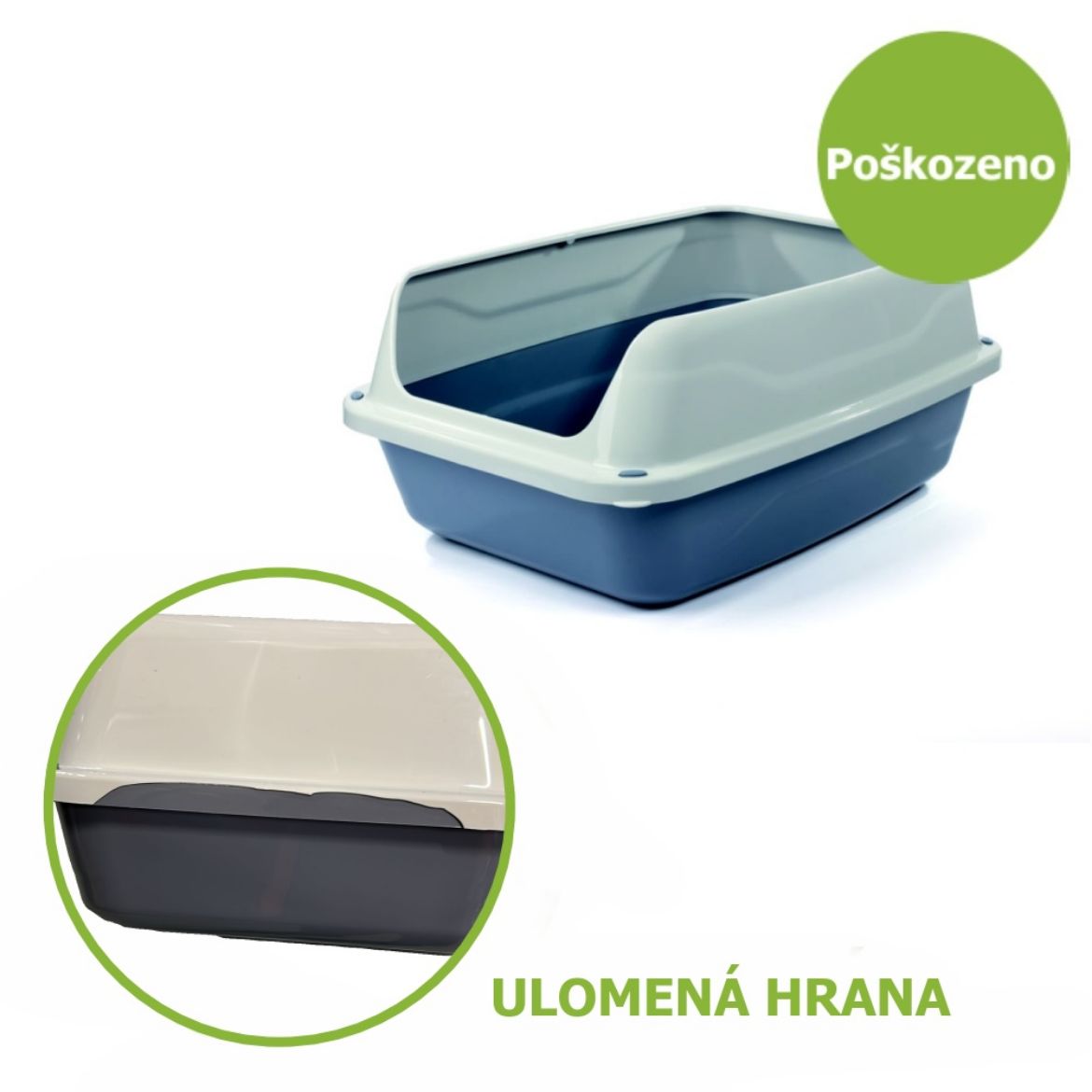 WC Sonic s okrajem, toaleta pro kočky, velikost medium