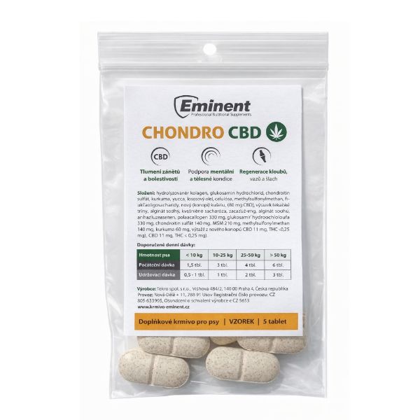 Zdarma k nákupu - EMINENT CHONDRO CBD TABLETY