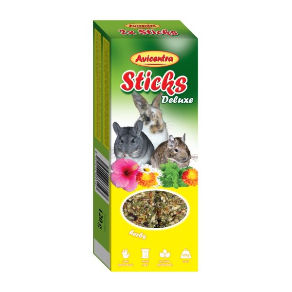 Avicentra tyčinka králík, činčila, osmák bylinková (2 ks)