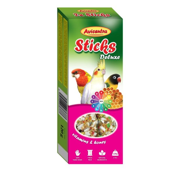 Avicentra tyčinka malý papoušek vitamíny a med (2 ks)