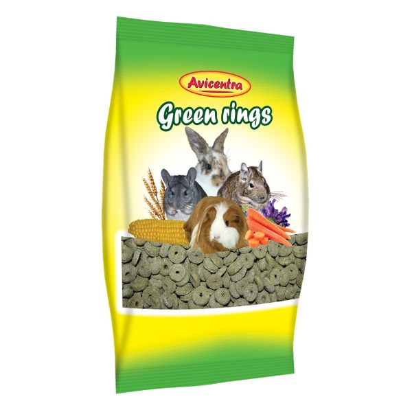 Avicentra vojtěškové kroužky pro hlodavce 250 g