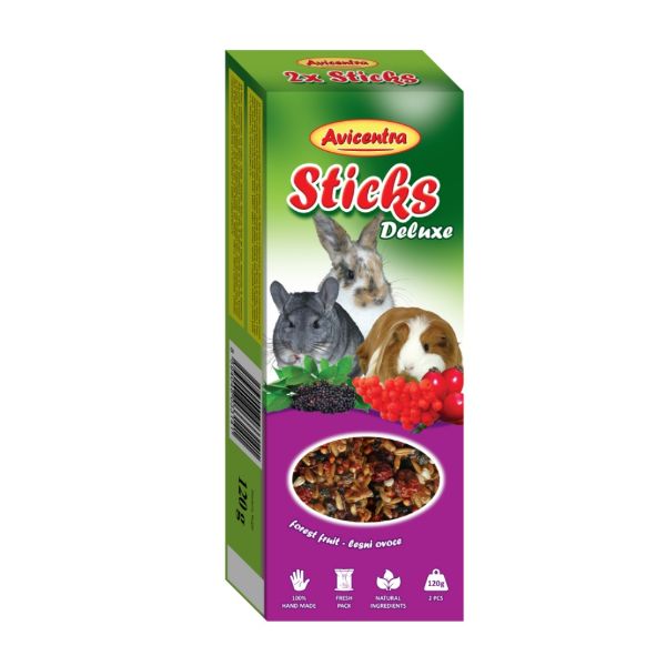 Avicentra tyčinka králík, morče, činčila lesní ovoce (2 ks)