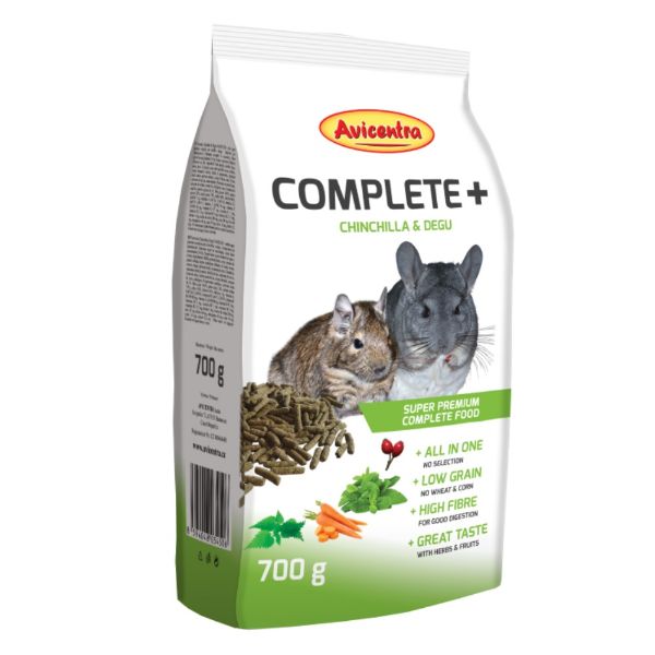 Avicentra Complete+ činčila, osmák degu 700 g
