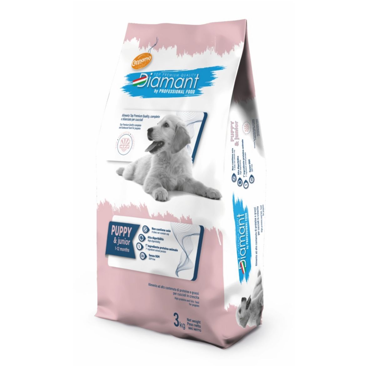 Diamant dog puppy, kompletní krmivo pro štěňata, 1-12 měsíců věku