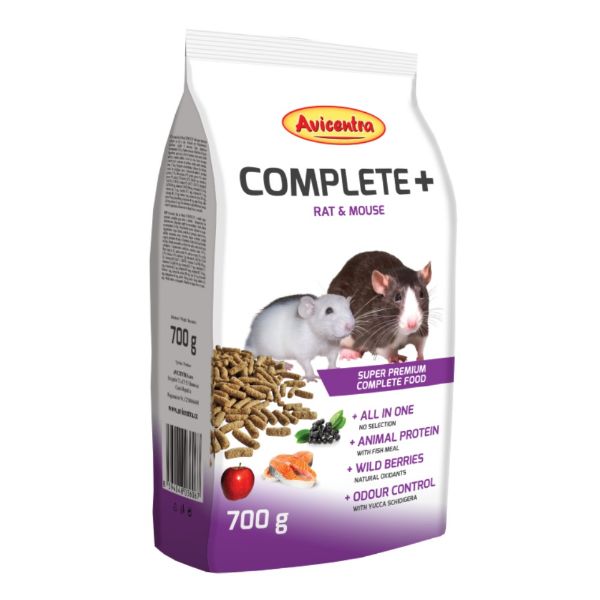 Avicentra Complete+ potkan, myš 700 g