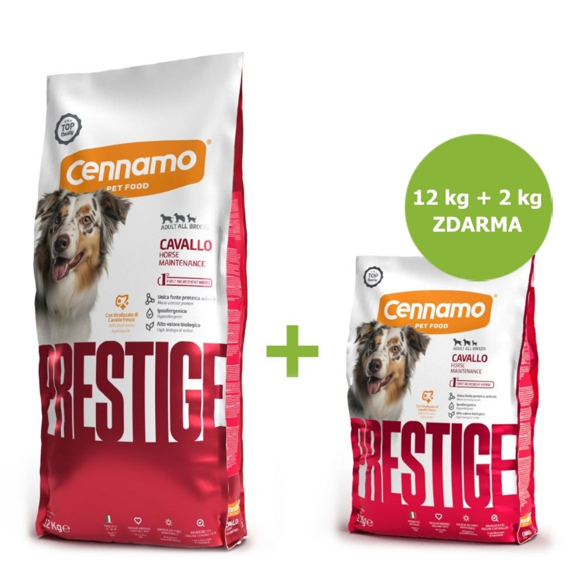 Prestige Dog Adult All Horse 12 kg + 2 kg ZDARMA