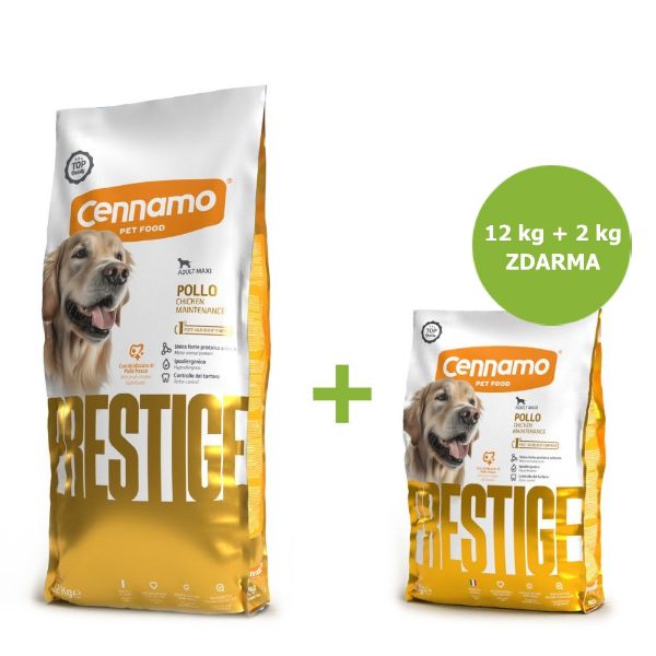 Prestige Dog Adult Maxi Chicken 12 kg + 2 kg ZDARMA